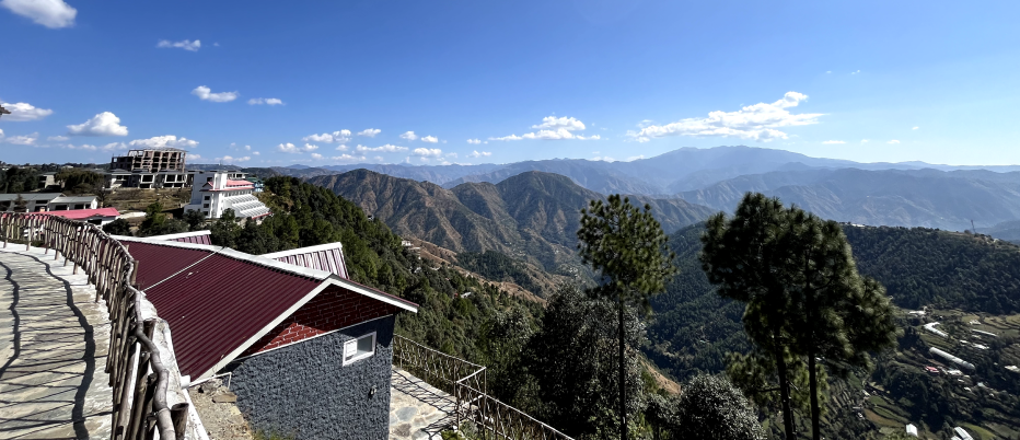 Scenic mountain view from hotel